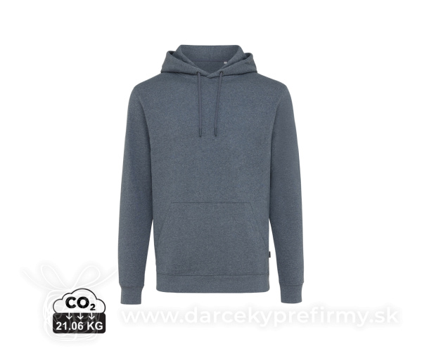 Nefarbená mikina s kapucňou Iqoniq Torres z recykl. bavlny