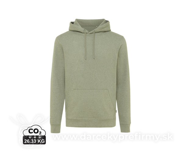 Nefarbená mikina s kapucňou Iqoniq Torres z recykl. bavlny