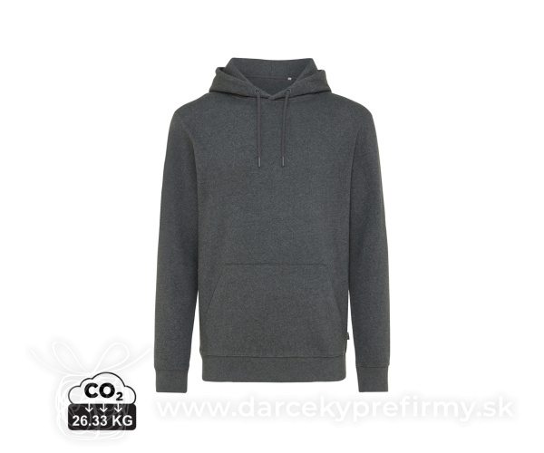 Nefarbená mikina s kapucňou Iqoniq Torres z recykl. bavlny