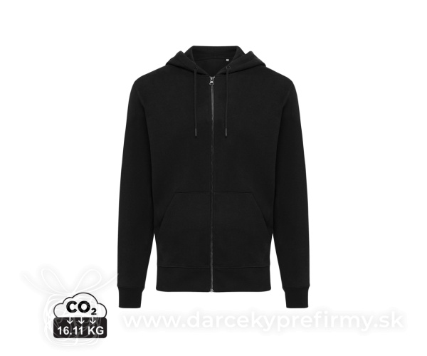 Mikina na zips s kapucňou IQONIQ Abisko z recykl. bavlny