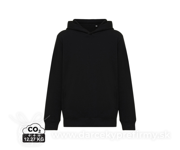 Detská mikina s bočnými vreckami IQONIQ Yengo z rec. bavlny