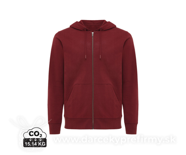 Mikina na zips s kapucňou IQONIQ Abisko z recykl. bavlny