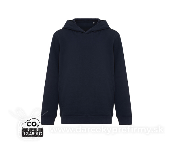 Detská mikina s bočnými vreckami IQONIQ Yengo z rec. bavlny