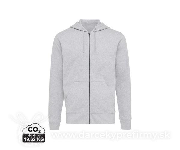 Mikina na zips s kapucňou IQONIQ Abisko z recykl. bavlny