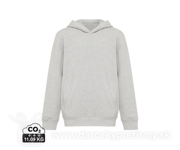 Detská mikina s bočnými vreckami IQONIQ Yengo z rec. bavlny