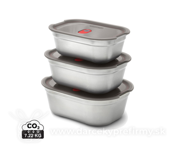 Set 3 škatuliek na jedlo – malá, stredná, veľká Black+Blum