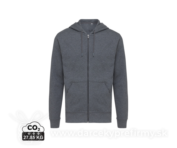 Mikina na zips s kapucňou IQONIQ Abisko z recykl. bavlny