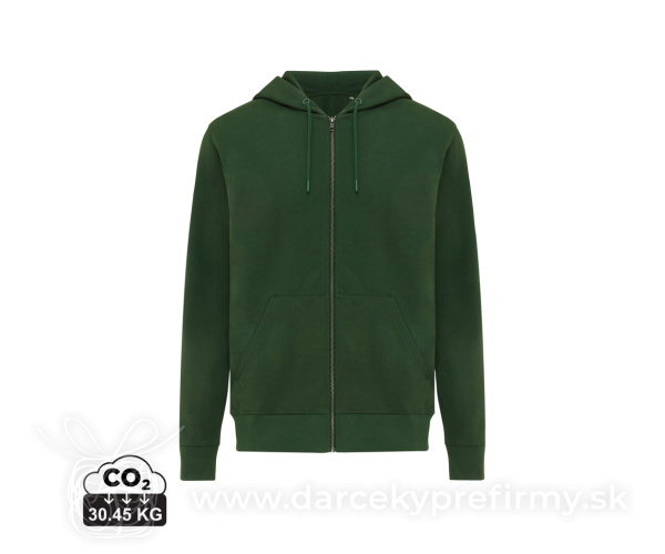 Mikina na zips s kapucňou IQONIQ Abisko z recykl. bavlny