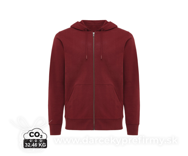 Mikina na zips s kapucňou IQONIQ Abisko z recykl. bavlny