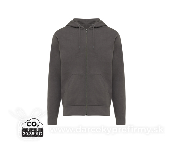Mikina na zips s kapucňou IQONIQ Abisko z recykl. bavlny