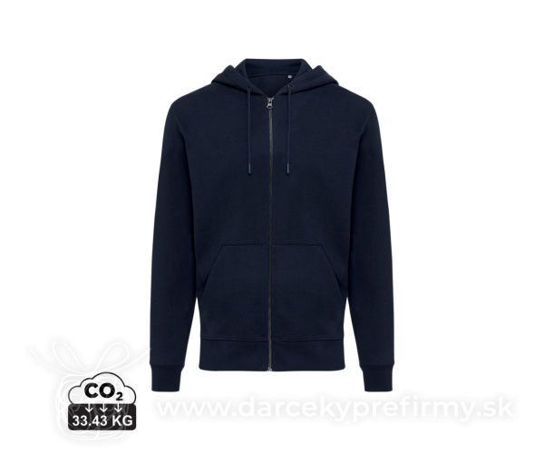 Mikina na zips s kapucňou IQONIQ Abisko z recykl. bavlny