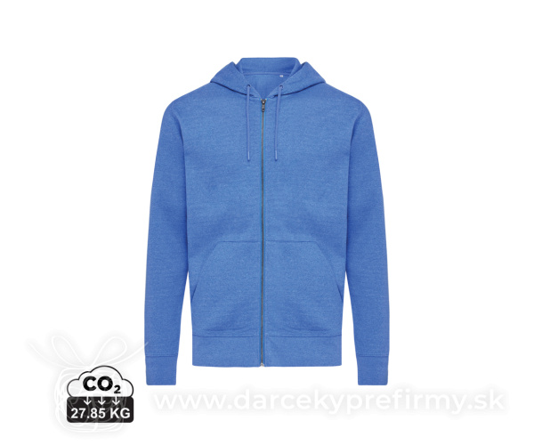 Mikina na zips s kapucňou IQONIQ Abisko z recykl. bavlny
