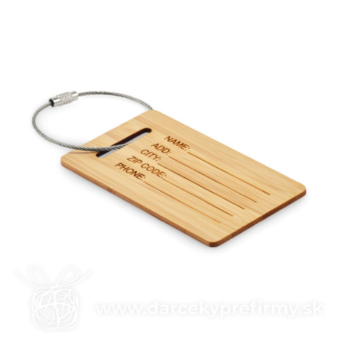 Obrázok produktu MIO - Bambusová visačka na zavazadla