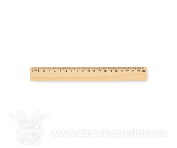 RULER20 - Dřevěné pravítko 20 cm