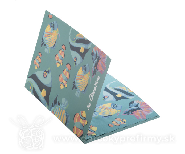 Dioptry Mail - pohľadnica s handričkou na okuliare