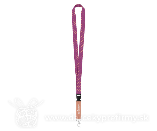 Subyard C - šnúrka na krk so sublimačnou potlačou na zákazku