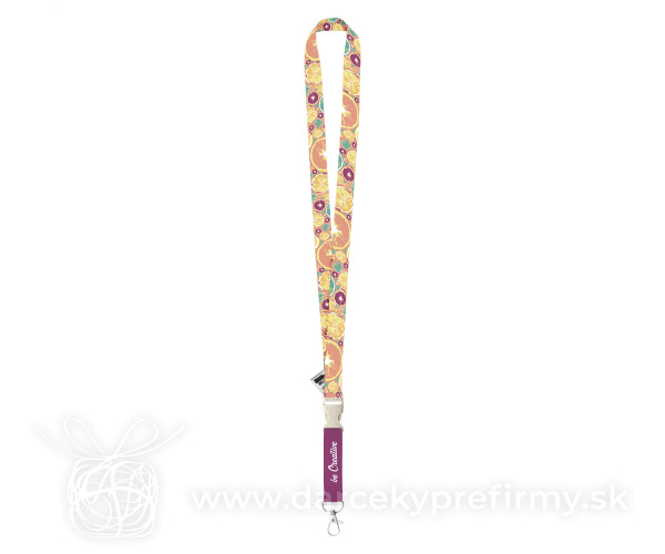 Subyard C Eco - šnúrka na krk so sublimačnou potlačou na zákazku