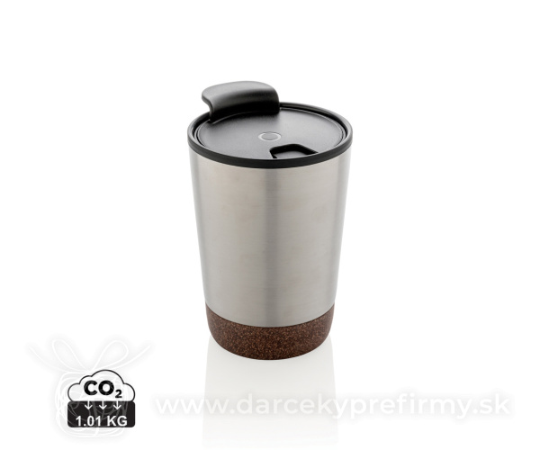 Korkový termohrnček z GRS recykl. plastu a ocele