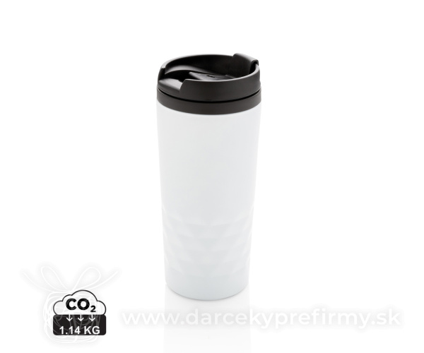 Termohrnček s čiastočným geometrickým vzorom