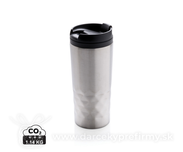 Termohrnček s čiastočným geometrickým vzorom