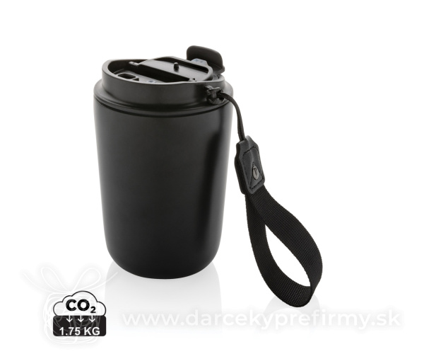 Termohrnček Cuppa z RCS recykl. nerezovej ocele s lanyardom