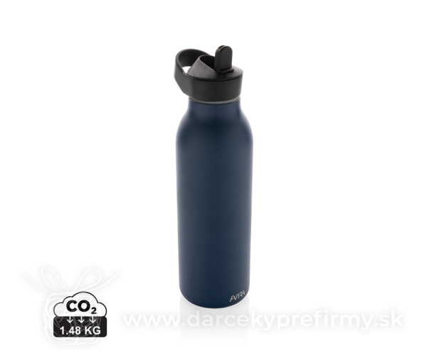 Flip-top fľaša na vodu Avira Ara 500ml z RCS recykl. ocele