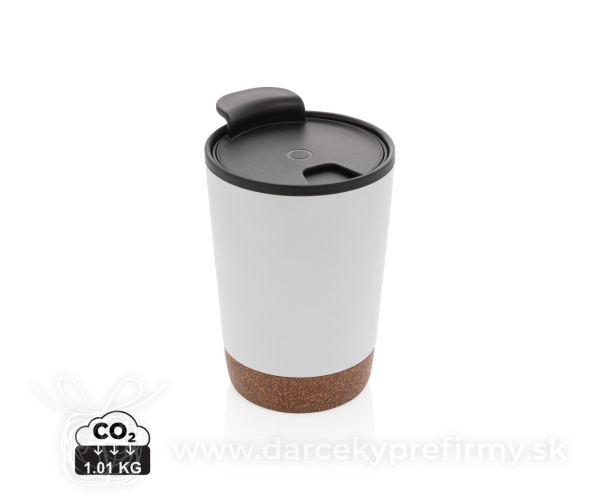 Korkový termohrnček z GRS recykl. plastu a ocele