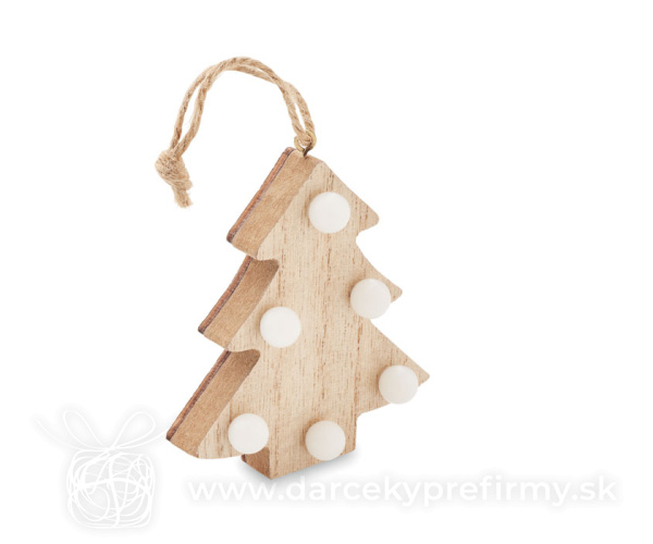 LULIE - Dřevěný stromek se světýlky