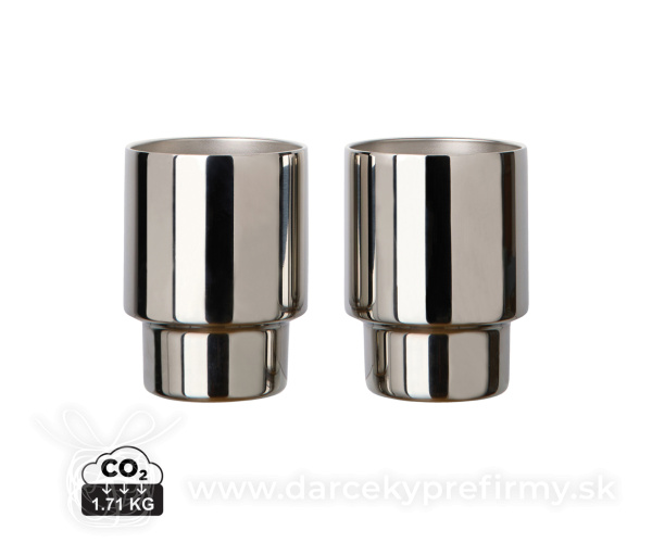 VINGA Nagano RCS recyklované nerezové hrnčeky, sada 2 ks
