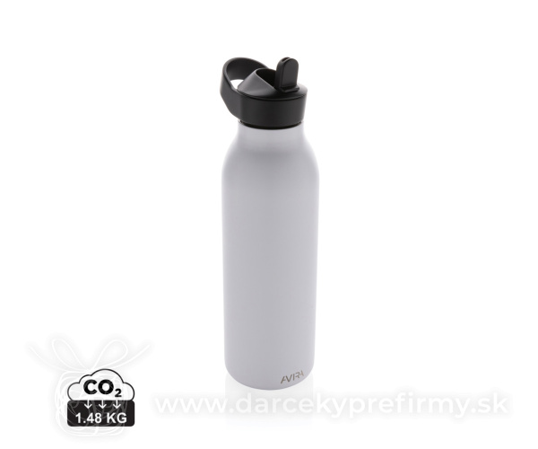 Flip-top fľaša na vodu Avira Ara 500ml z RCS recykl. ocele