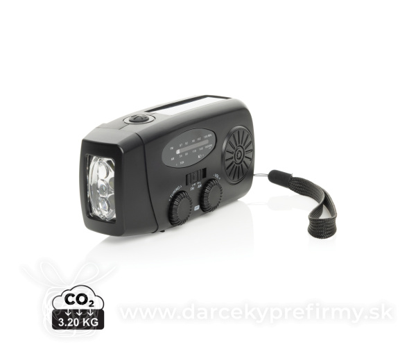 RescueWave RCS núdzové rádio z recyklovaného plastu