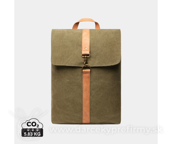 Plátený batoh VINGA Bosler z GRS recykl. canvas