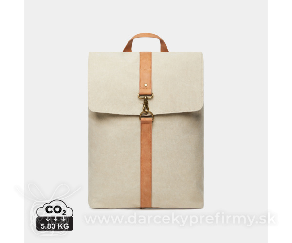 Plátený batoh VINGA Bosler z GRS recykl. canvas