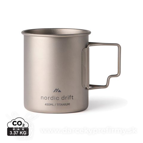 Obrázok produktu Nordic Drift Trail Ultra Ľahký Titánový Hrnček 450 ml