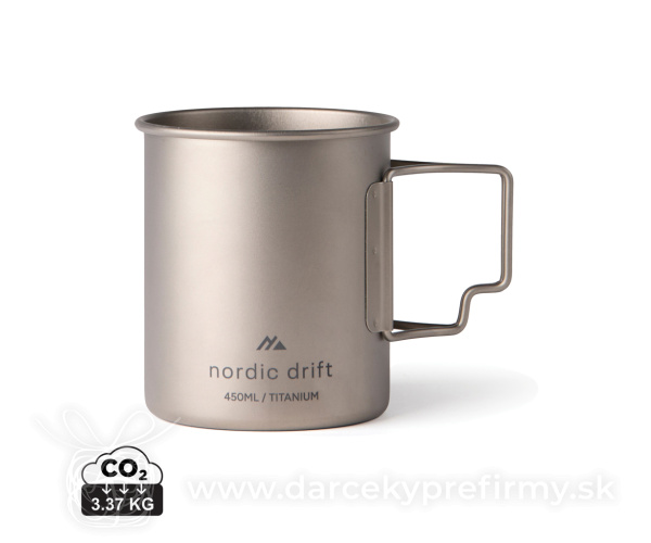 Nordic Drift Trail Ultra Ľahký Titánový Hrnček 450 ml