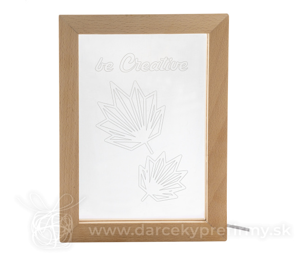 Woodiframe - LED svetelná trofej