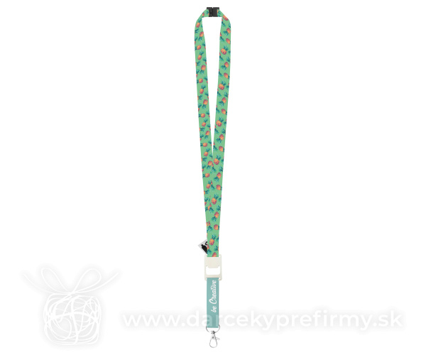 Subyard Drink Safe RPET - zákazková sublimačná šnúrka na krk