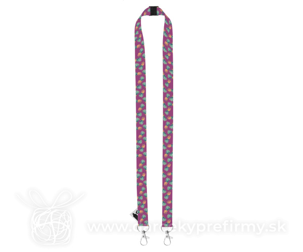 Subyard Double Safe RPET - zákazková sublimačná šnúrka na krk
