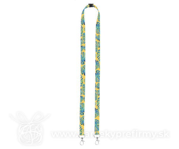 Subyard 15 Double Safe - šnúrka na krk so sublimačnou potlačou na zákazku