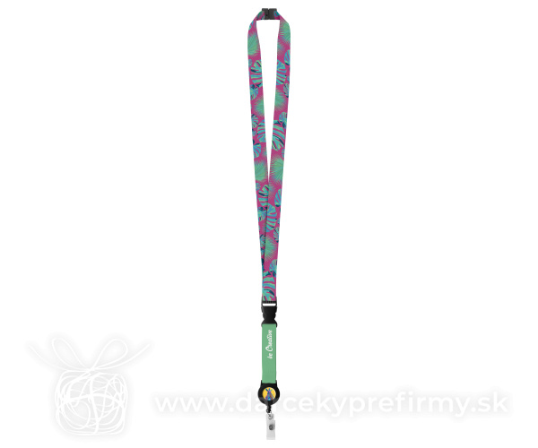Subyard YoYo B Safe - šnúrka na krk so sublimačnou potlačou na zákazku