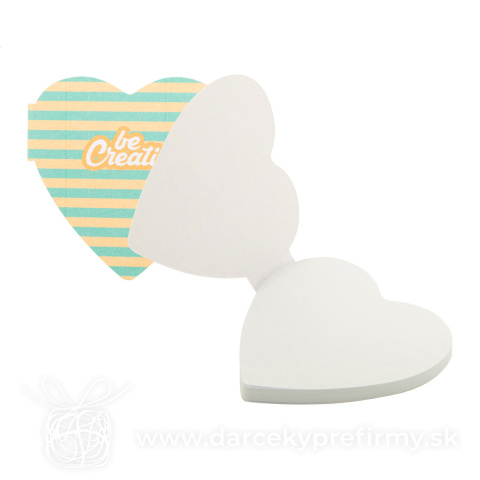 Obrázok produktu CreaStick Seed Heart - lepiaci poznámkový blok na zákazku