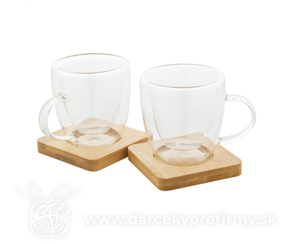 Mocaboo - sada pohárov na espresso zo skla