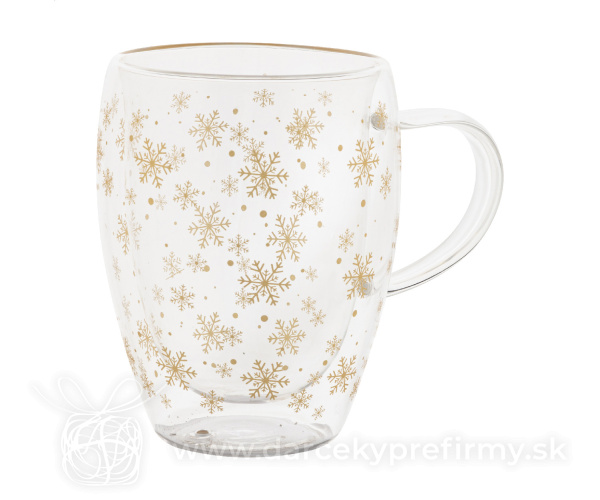 Snostro - vianočný sklenený termohrnček