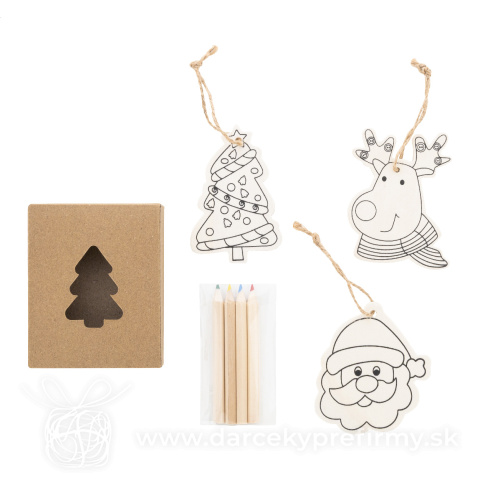 Obrázok produktu Oppland - vianočné ozdoby na vyfarbenie na stromček