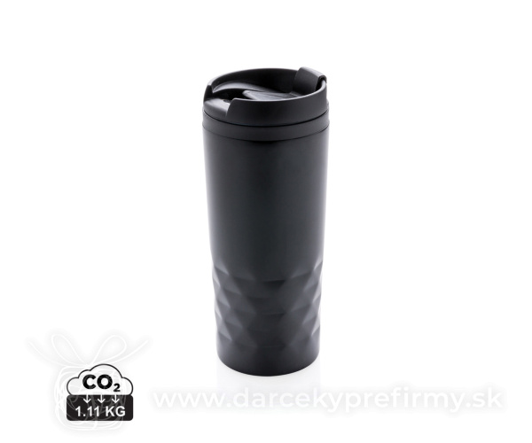 Termohrnček s čiastočným geometrickým vzorom