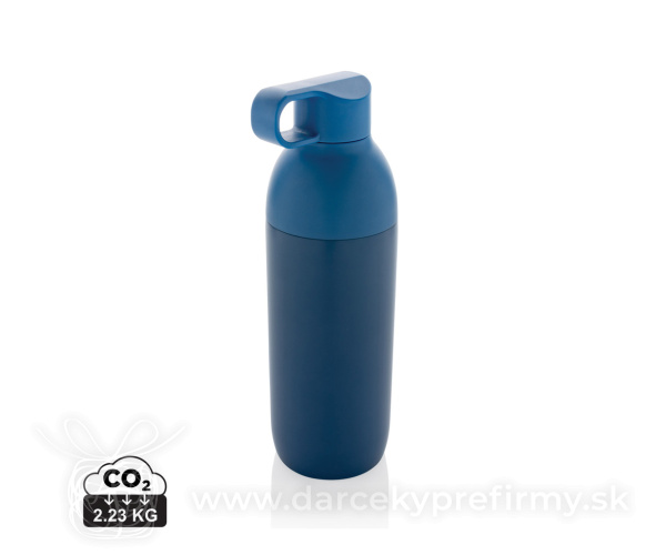 Termo fľaša Flow z RCS recyklovanej nerezovej ocele
