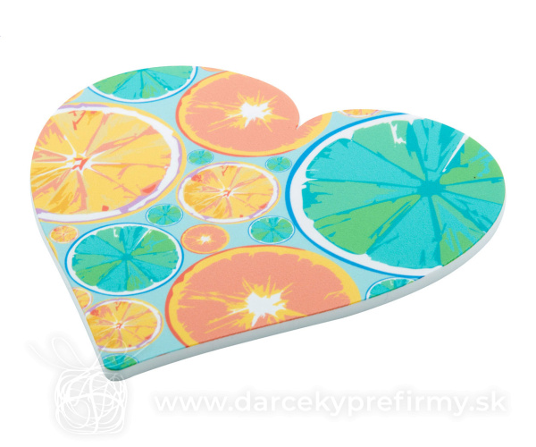 CreaCoast - podložka pod pohár, srdce