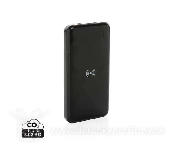 Bezdrôtová powerbanka z RCS recyklovaného plastu