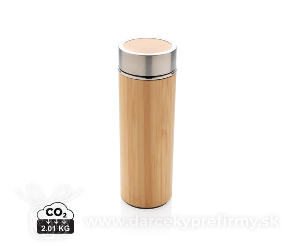 Bambusová nepriepustná termo fľaša