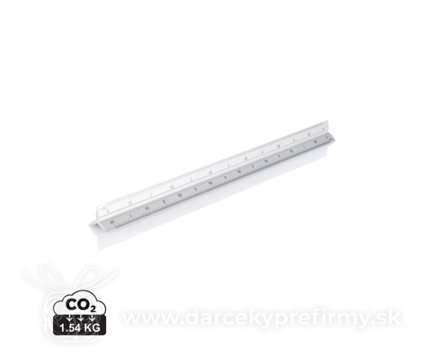 Hliníkové trojuholníkové pravítko, 30cm